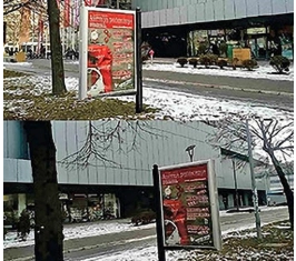 Novi Sad - City light - Mercator glavni ulaz B Z